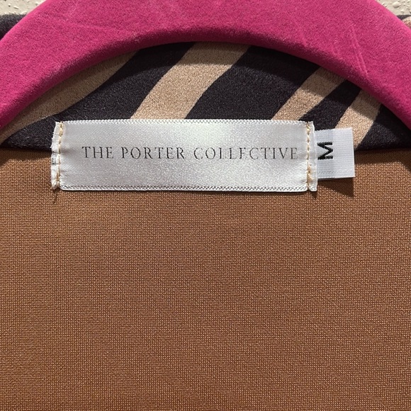 The Porter Collective Animal Print Long Jacket Size Medium - Picture 4 of 10